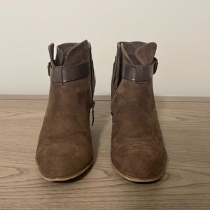 Brown ankle booties